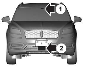 Lincoln Nautilus. Locating the Pre-Collision Assist Sensors