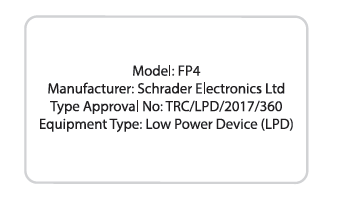 Lincoln Nautilus. Radio Frequency Certification Labels