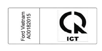 Lincoln Nautilus. Radio Frequency Certification Labels