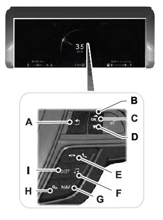 Lincoln Nautilus. Using the Instrument Cluster Display Controls